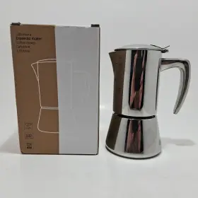 X004xlfm83 Top Moka Pot 2 Cup Stainless Steel Expresso/coffee Maker Stove Induction New