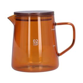 Totitom Totitom1vd73y8xro-12 500ml Coffee Pot Heat Resistant Borosilicate Glass Server Tea
