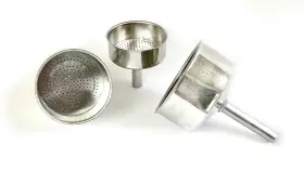 Tredoni 290113544031 Aluminum Funnel Size 9 Cup Espresso Coffee Maker Moka Pot- 7.5cm