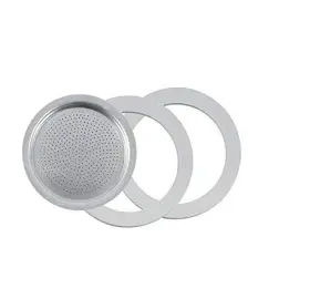 Ff41 Tredoni 2 Silicone Seals/rings Filter -replacement- Size 10 Cup Stainless Ste