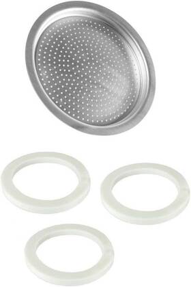 Univen 744539900126 2.25 Inch 57mm Espresso Filter And Gasket Seals Compatible With