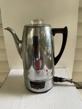 Universal 4428 Chrome Coffeematic Pot/procolator - Model Ea-4428 Used