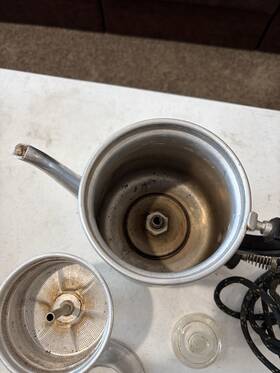 Universal Ea4066 Vintage Frary Landers Clark Electric Aluminum Percolator