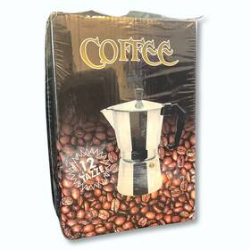Uniware 608106950139 Coffee Maker Aluminium Stove-top Moka Pot 12 Cups Cafetera Cubana
