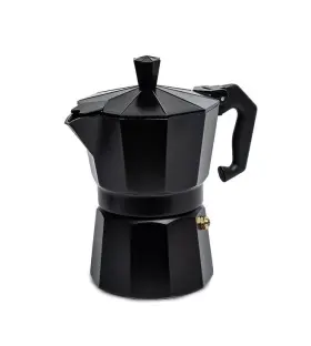 9511-3b Uniware Aluminum Vintage Espresso Stovetop Coffee Maker 3-cup Black K-cup Pod