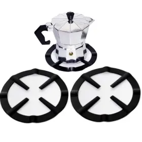 Uoeo 619197271386 2 Pack Iron Gas Stove Cooker Plate Coffee Moka Pot Stand Reducer Ring Holder