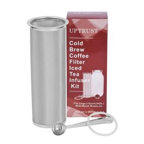 Uptrust 011446599043 Coffee Maker Filter For 2quart/64ounce Wide Mouth Mason Jar-iced Coffee&tea&frui