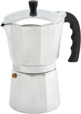 B120-43v Usa 445047711701 Aluminum Stovetop 6-cup Espresso Maker Silver