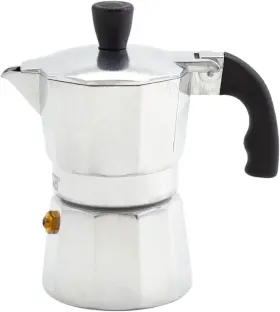 B120-41v Usa Aluminum Espresso Stovetop 1-cup Coffeemaker Silver