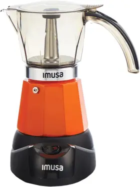 Gau-18237 Usa 6 Or 3cup Electric Espresso Maker Orange