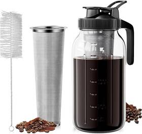 Va1kene Zm-234 Cold Brew Coffee Maker 64oz Iced With 304 Stainless Steel Filter