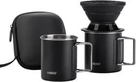 Vandroop 789091549666 Portable Pour Over Coffee Maker Set Collapsible Silicone Dripper Pe