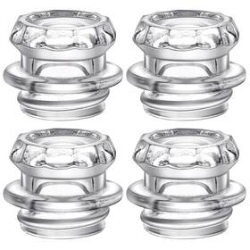 Vesici 909505 4 Pcs Coffee Percolator Glass Top Replacement Transparent