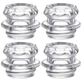 909505 Vesici 4 Pcs Coffee Percolator Glass Top Replacement Transparent