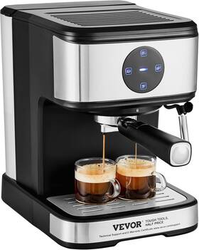 Vevor Cm8501te-ul Espresso Machine 15 Bar Coffee And With Touch Screen Black