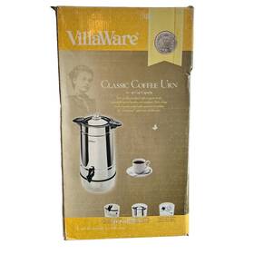 Villaware 096119237505 Coffee Urn 45-cup Percolator Stainless Steel 2375 Party Drink Untested