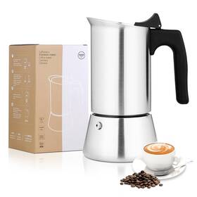 Vonates 810139101574 Stovetop Espresso Maker 6 Cup Moka Pot 300ml/10oz 50ml/1.7oz