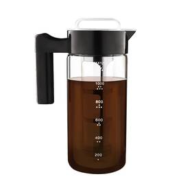 Watchget 972001184123 Cold Brew Coffee Maker 44oz Borosilicate Glass Iced And Tea Infu