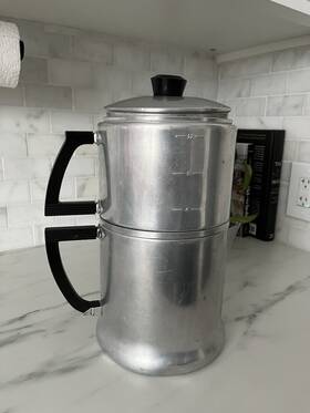 Wear-ever 3072 Vintage Wear-ever 12 Cup Coffee Percolator Aluminum No Usa