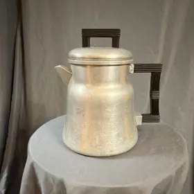 2119974 Wearever Stovetop Aluminum Percolator Pat. Silver Matte Finish 2119974 Wearever Stovetop Aluminum Percolator Pat. Silver Matte Finish