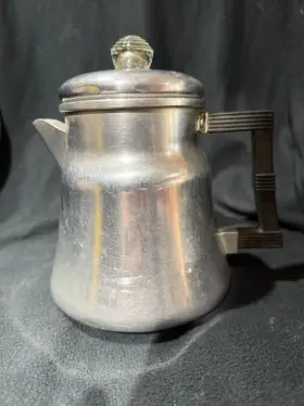X-3006 Wearever Vintage Wear Ever Aluminum 4-6 Cup Stove Top Coffee Percolator - Complete