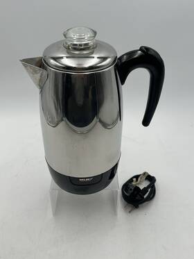 Welbilt Pw-28 Vintage Electric Percolator Coffee Maker 8 Cup Tested Great Cond