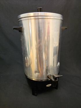 West Bend 11838 Vintage Coffee Percolator Large 12-30 Cup Aluminum Party Or Office