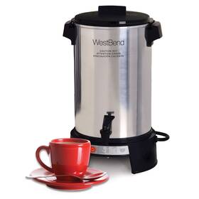 West Bend 791769517174 Coffee Urn Commercial Highly-polished Aluminum Features Automatic Temp