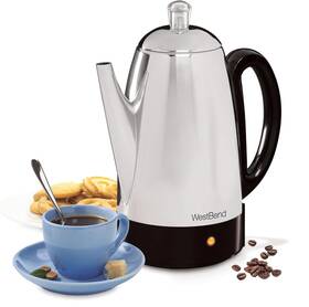 West Bend 800689596906 54159 Classic Stainless Steel Electric Coffee Filter.usa