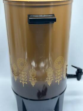 West Bend 9711 Retro Flowers Percolator The Company Mcm 36 Cup Gold