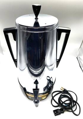 Westinghouse Hp70 Vintage 10 To 40 Cup Automatic Buffet Coffee Maker Percolator
