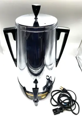 Hp70 Westinghouse Vintage 10 To 40 Cup Automatic Buffet Coffee Maker Percolator