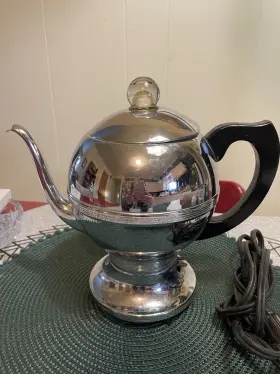 P-g44 Westinghouse Rare Vintage Chrome Coffee Percolator Mcm Atomic Electric