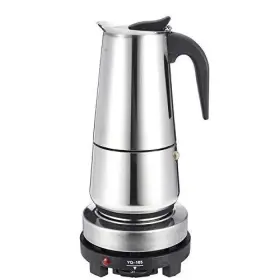 Will 787874707562 200/450ml Portable Espresso Coffee Maker Moka Pot Stainless Steel With Electric
