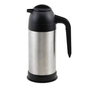 Winco 811642046642 Vss-24 Coffee/cream Servers 24 Oz Vacuum Insulated Silver Black