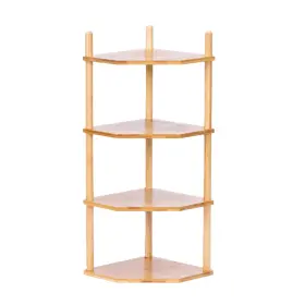 Tjj-2001 Woofawn Expandable Bamboo Corner Shelf For Cabinet - 6.7 Inch H 4 Tier Natural