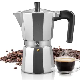 Yabano 979002950689 Stovetop Espresso Maker 9 Cups Moka Coffee Pot Italian For Gas Or E