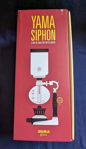 Yama 711467465054 Siphon 5 20oz Cup Tabletop Coffee Brewer Handblown Glass New In Box Alcohol