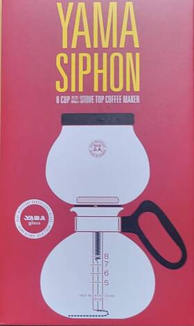 Yama Yamtca5d Glass 8cup Stovetop Siphon Coffee Maker 24 Oz Vacuum Brew Borosilicate