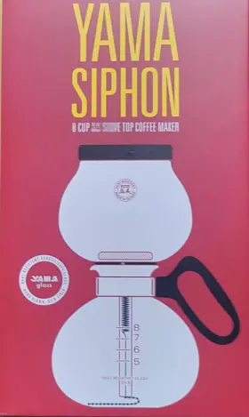 Yamtca5d Yama Glass 8cup Stovetop Siphon Coffee Maker 24 Oz Vacuum Brew Borosilicate