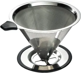 Synchkg091031 Yitelle Clever Pour Over Coffee Dripper With Cup Stand Size #4 - Paperless And Reusabl