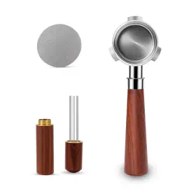 Bhn001 Yitihome 54mm Bottomless Portafilter Compatible With Breville 3 Ears Brown