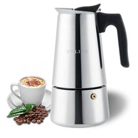 Yolife W00073 Stovetop Espresso Maker Small Italian Moka Pot Cafe For Coffee Cappu