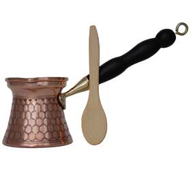You Deserve Better 689530955884 Ydb Copper-kcp Series 6.7 Floz-thickest Solid Copper Engraved/hammered Turkis