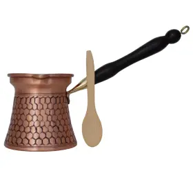 15.2floz-turkish You Deserve Better 689530955969 Ydb Copper-kcp Series-large Greek Arabic Coffee Pot With Woo