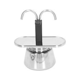 Yuecoom Yuecoom6fupgsa5x7 Stainless Steel Moka Pot Set Includes Coffee Maker 2-cup 100ml Dual Pi