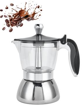 Zlxhdl Zlxhdlo18zth3xra Stainless Steel Mocha Kettle 6.8 Ounce Capacity Equivalent To 4 Cups Induct