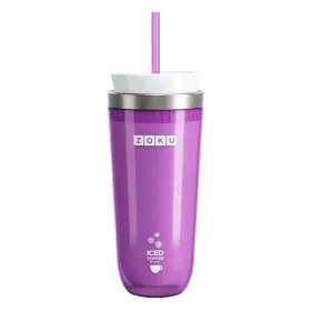 Zoku 851877003492 Instant Iced Coffee Maker Reusable Beverage Chiller Cools Hot Beverages