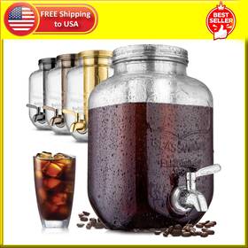Zulay Kitchen 705353685163 Kit Chen 1 Gallon Cold Brew Coffee Maker - Large Iced Tea And Pitc