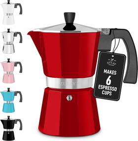 Zulay Kitchen 744110688290 Moka Pot Espresso Stovetop Coffee Maker - Leak-proof Stainless Steel